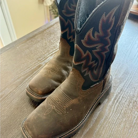 Men’s Wolverine Ranch Hand Waterproof Square Toe Wellington Work Boots. Size 9.5 - Picture 2 of 9